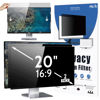 Picture of Peslv 2-PACK 20 Inch 16:9 Computer Privacy Screen for Widescreen Monitor, 20inch Removable Anti Blue Light Glare Eye Protection Shield, Black Blackout Anti Spy Desktop Security Private Filter