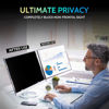 Picture of Peslv 2-PACK 20 Inch 16:9 Computer Privacy Screen for Widescreen Monitor, 20inch Removable Anti Blue Light Glare Eye Protection Shield, Black Blackout Anti Spy Desktop Security Private Filter