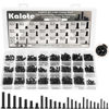 Picture of Laptop Screws Kit, 810Pcs Black Laptop Notebook Computer Replacement Screws Assortment Kit, M1.4 M1.7 M2 M2.5 M3 Carbon Steel Flat Head Phillips Mini Screws Set for Lenovo Toshiba HP IBM Dell Sony