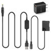 Picture of Raeisusp EP5A USB Cable + QC3.0 Adapter + EN-EL14 Dummy Battery for Nikon P7800 P7100 D5600 D5500 D5200 D5100 D3200 D3100 D3300 etc