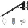 Picture of Takerers Ring Light Wall Mount: Save Space, 180º Flexible Rotation - Wall Mount Triangle Boom Arm with 3/8 & 1/4 Screw for Photography Light, Max Length 43 inch