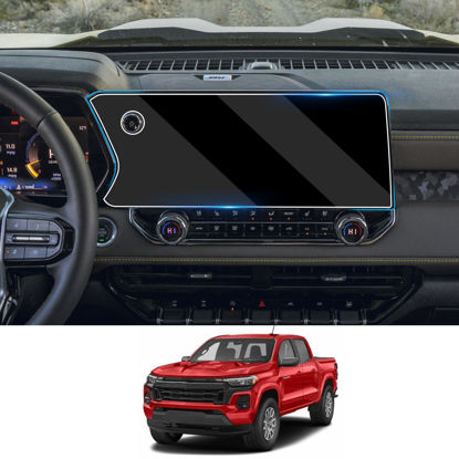 Picture of Moonlinks Compatible with 2024 2023 Chevrolet Colorado Z71/ZR2 11.3" Tempered Glass Screen Protector，9H Hardness Display Screen Protector 11.3Inch for 2023 2024 GMC Canyon AT4/Denali/AT4X/Elevation