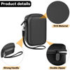 Picture of Digital Camera Case Compatible with TEBNGIHNM for Duluvulu for Oiadek for zheozeig for Zostuic for Toiauaha 4K Vlogging Camera. Storage Holder Bag for Canon PowerShot Camera (Box Only) - Black Inner