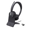 Picture of Yealink BH70 Dual Wireless Headset with Mic for Work, Bluetooth Headphone with Teams Certification, up to 35h Talk Time, 147g All-Day Wearing Comfort, Include USB-A Dongle & BHC70 Charging Stand