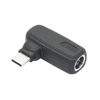 Picture of 100W DC 7.4mm x 0.6mm to USB Type C Connector Adapter, 90 Degree DC 7406 Female to USB C Male Plug Power Charging Adapter, Built-in PD Intelligent Chip, for Phones, Laptops USB Type C Port Devices