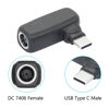 Picture of 100W DC 7.4mm x 0.6mm to USB Type C Connector Adapter, 90 Degree DC 7406 Female to USB C Male Plug Power Charging Adapter, Built-in PD Intelligent Chip, for Phones, Laptops USB Type C Port Devices