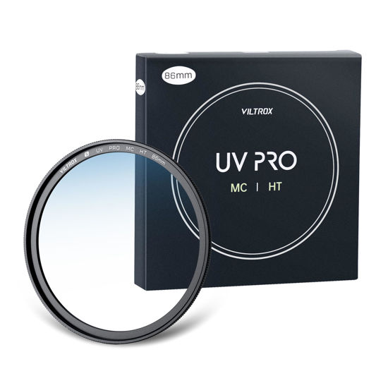 Picture of VILTROX 86mm MC UV Protection Filter with 18 Multi-Layer Coatings UHD/Hydrophobic/Scratch Resistant Aluminum Alloy Ultra-Slim Frame UV Filter Compatible with Canon Nikon Sony Fuji DSLR Camera Lens