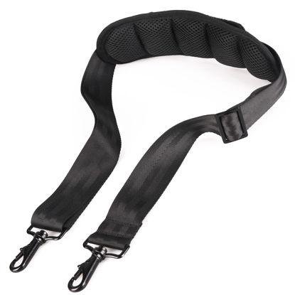 Picture of MAGARROW Shoulder Strap 60" Universal Replacement Adjustable Shoulder Belt, Comfortable Padded for Messenger Bag Laptop Case (Black)