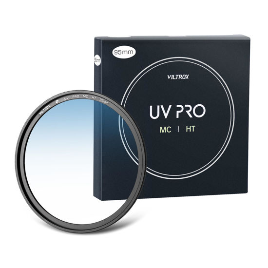 Picture of VILTROX 95mm MC UV Protection Filter 18 Multi-Layer Coatings UHD Camera Lens UV Filter, Ultra Hard Coating, Nano Coating, Hydrophobic, Scratch Resistant Ultra-Slim UV Filter for 95mm Camera Lens