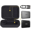 Picture of Aenllosi Hard Carrying Case Compatible with Crucial X9 / X9 Pro / X10 Pro 1TB/2TB/4TB Portable SSD,USB 3.2 External Solid State Drive & USB Cable Organizer(Case Only)