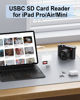 Picture of SD Card Reader for iPhone 16 Pro Max/16 Pro/16 Plus/16/15pro Max/15Plus/15Pro/15, USB C Memory Card Reader 3-in-1 Type C TF MicroSD Card Reader Dongle Adapter for iPad MacBook Pro Air Computer Camera