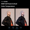 Picture of ZHIYUN Molus X60 RGB Combo 60W COB Video Light, 319g Portable LED Light, 2700K-6500K CRI 95 TLCI 98 w/Detachable Grip Battery,Support APP Control and PD Charge