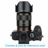 Picture of JJC LH-SH131 Metal Petal Lens Hood for Sony Sonnar T* FE 55mm f1.8 ZA Lens/T* E 24mm f/1.8 ZA Lens, Sony Sonnar 55mm 1.8 Lens Hood, Sonnar 24mm 1.8 ZA Lens Hood, Replaces Sony ALC-SH131 Lens Hood