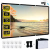 Picture of XINLEMY 100-inch Projector Screen 4K 16:9 HD Foldable Washable Portable Projection Movies Screens Support Double Sided Projection for Home Theater Backyard Outdoor Indoor