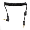 Picture of 2.5mm to L1 Camera Shutter Release Cable Remote Control Cord Speedlight Flash Trigger Connect Spring Coiled Wire Cord for Panasonic GH4 GH3 GH2 GH1 DMC-FZ2500 FZ2000
