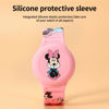 Picture of Compatible for AirTag Kids Bracelet, Cute Kid Air Tag Wristband Adjustable Hidden Watch Band Air Tag Holder for Apple Air Tag, Soft Silicone Waterproof Air Tag Case for Kids (Pink Minni)