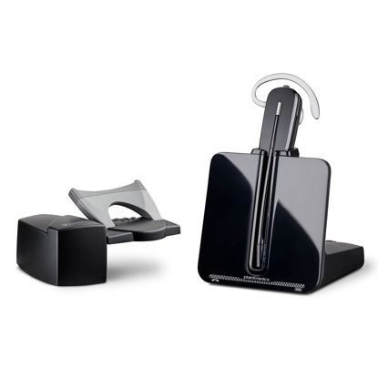 Picture of Poly CS540 Wireless DECT Headset with HL10 Lifter (Plantronics) - Single Ear (Mono) Convertible (3 wearing styles) - Connects to Desk Phone - Noise Canceling Microphone - Amazon Exclusive