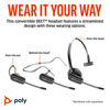 Picture of Poly CS540 Wireless DECT Headset with HL10 Lifter (Plantronics) - Single Ear (Mono) Convertible (3 wearing styles) - Connects to Desk Phone - Noise Canceling Microphone - Amazon Exclusive