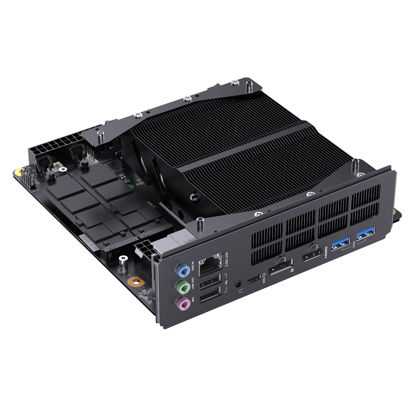 Picture of MINISFORUM BD795i SE Mini ITX Motherboard, AMD Ryzen 9 7945HX, 16 C/32 T,Up to 5.2 GHz,PCIe 5.0 x16 Slot, Dual PCIe4.0 M.2 Support, DDR5,8K Triple Output with HDMI/DP/USB-C, RJ45 2.5G, USB 3.2 Gen 2