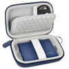 Picture of Carrying for Samsung T9/ T7/ T7 Shield Portable SSD 4TB 2TB 1TB, USB External Solid State Hard Drive Storage Travel Carrying Holder Fits for USB Cable (Blue)-Box Only