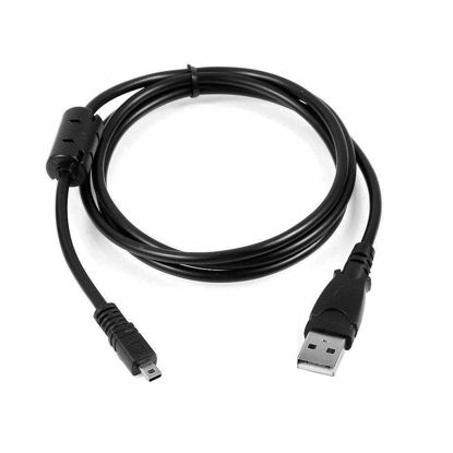 Picture of AlyKets Replacement USB PC Charger Data Cable Cord Lead for Panasonic Camera Lumix DMC-ZS25 DMC-TZ35 DMC-G7 ZS40 ZS50 TS30 SZ3 TZ8 TZ11 TZ15 TZ24