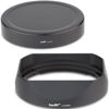 Picture of Haoge Lens Hood Metal Square Bayonet for Sony FE 35mm F1.4 GM, FE 50mm F1.4 GM,with Metal Front Cap, Replaces Sony FE35mm F1.4 GM Hood ALC-SH164
