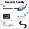 Picture of USB 3.0 to Ethernet Adapter with USB C to RJ45 Gigabit LAN 1000 Mbps Wired Network, Ethernet to USB Type-C 10/100/1000Mbps Network Adapter for Windows XP, MAC OS, Linux, Vista 7 8 10 11 More