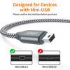 Picture of JXMOX Mini USB Cable, (3.3ft 2 Pack) USB 2.0 Type A Male to Mini B Charging Cord Compatible with Hero 3+, PS3 Controller, Digital Camera, Dash Cam, MP3 Player, Garmin Nuvi GPS, GPS Receiver