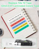 Picture of Labelife 6-Pack P Touch Label Tape Replace Brother Label Maker Tape, TZe TZ Tape 12mm 0.47 Laminated Color Tape for Brother PT-D210 PT-D220 PT-H110 PT-D600 PT-D610BT, White/Clear/Red/Blue/Yellow/Green