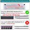 Picture of Teryeefi for MacBook Pro 13 inch Case M2 M1 A2338 A2251 A2289 A2159 A1989 A1708 A1706 (2016-2022 Release), Glitter Sparkly Plastic Hard Shell with Keyboard Cover & Screen Protector, Sparkly Pink