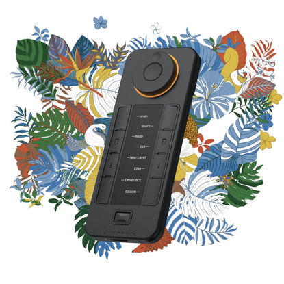 Picture of XENCELABS Quick Keys for Pen Tablet, Pen Displays, 40 Customizable Shortcut Keys, OLED Display, Used Wired or Wirelessly for macOS, Windows, Win-ARM and Linux