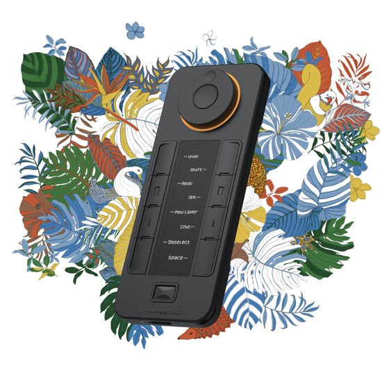 Picture of XENCELABS Quick Keys for Pen Tablet, Pen Displays, 40 Customizable Shortcut Keys, OLED Display, Used Wired or Wirelessly for macOS, Windows, Win-ARM and Linux