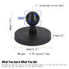Picture of 66mm(2.6") Diameter Round Magnet Mount Base with 1" Ball,Compatible with RAM Mounts B Size Double Socket Arm and Other 1inch Ball Bike Motorcycle Phone Mount Holder
