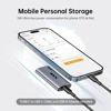Picture of SSK 2TB SSD External Hard Drive, Portable SSD Up to 550MB/s Fast Solid State Drives, External Drive USB 3.2 Gen2 SSD for iPhone 15/Pro, Windows, Mac, Android with LED Light, Trim, Smart Supported