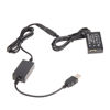 Picture of FocusFoto Full Decoded LP-E17 DR-E18 Dummy Battery DC Coupler + USB Power Supply Adapter Cable fit 5V 2A Power Bank for Canon EOS 77D 200D 800D 750D 760D M3 M5 M6 Mark II RP Camera