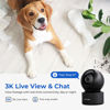 Picture of IMILAB C22 3K Security Indoor Camera - 360° View Home Camera with Color Night Vision for Baby/Pet Monitor, Plug-in 2.4Ghz WiFi 6 Inside Camera, 2-Way Audio, AI Detection, Local/Cloud Storage(Black)