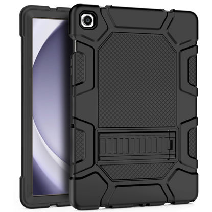 Picture of Rantice Case for Samsung Galaxy Tab A9+/A9 Plus 11” 2024, Heavy Duty Shockproof Rugged Protective Case with Kickstand for Galaxy Tab A9+/A9 Plus 11 Inch (SM-X210/X216/X218), Black