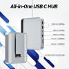 Picture of USB C Hub for iMac 24 inch 2021/2023/2024, Minisopuru iMac USB Hub Support M.2 NVMe SSD, iMac Accessories for iMac M1/M3/M4, iMac USB Adapter with USB A/C 10Gbps, SD/TF, M.2 SSD (Not Included), Silver