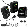 Picture of SYNCO G2(A2) 2.4GHz-Wireless-Lavalier-Microphone TFT Screen with 1 Receiver，2 Transmitter/2 External Lav-Mic,Low Cut Filter Function for DSLR Cameras Camcorders Smartphones and Tablets Recorder…