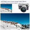Picture of FotoZ Conversion Lens for Fujifilm X100V / X100VI, 49mm 0.75x Wide Angle & Macro 2 in 1 Lens with Lens Hood, Lens & Filter Adapter Ring (Black)