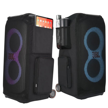 Picture of Hzycwgone Case Speaker Dust Cover Carry Travel Bag Accessories for JBL PartyBox Stage 320/Partybox 310 Portable Party Speaker(Black)