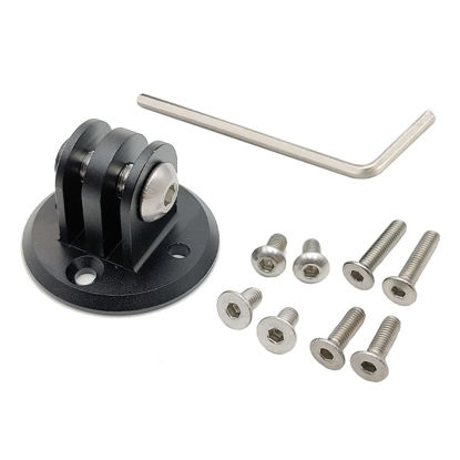 Picture of Cestbon Mount Combo Adapter for Garmin Edge Compatible with Camera or Headlight, Quick Release Out-Front Mount Extended Universal Adapter