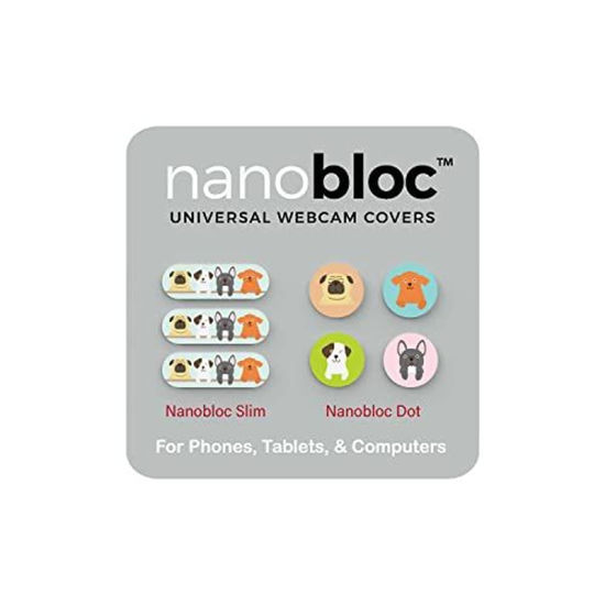 Picture of Eyebloc Nanobloc Universal Webcam Covers - Privacy Protection Accessory, No Residue Application - Dots and Bars, 7 Pieces - Dogs