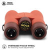 Picture of Nocs Provisions Field Issue 8x32 Waterproof Binoculars, 8X Magnification, Bak4 Prism, Wide View Multi-Coated Lenses for Bird Watching, Hunting & Wildlife Viewing - Coral Red