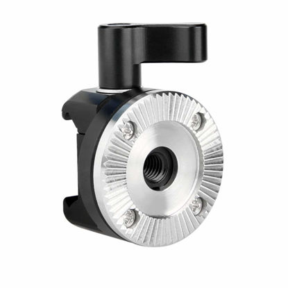 Picture of NICEYRIG NATO Clamp to Rosette Mount Adapter (M6 Thread Diameter 31.8mm) Applicable for ARRI Rosette Wooden Handgrip, Quick Release and Lock