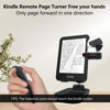 Picture of Remote Control Page Turner for Kindle Paperwhite Oasis Kobo E-Book eReaders, iPhone, iPad, Android Ebook Page Turn, Camera Video Record Remote, Wireless Scroll Remote with Light, Page Forward, Black