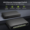 Picture of 8 Port 10G Ethernet Switch Unmanaged,with 8X 10Gb Base-T Ports, NICGIGA 10Gbps Network Switch Easy for 10G NAS,PC,WiFi7 Router,10G Adapter/NIC. Desktop or 19-inch Rack Mount, Plug and Play.