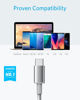 Picture of Anker USB to USB C Cable [2 Pack, 6FT], USB A to USB C Charger Cord for Samsung Galaxy S10 S10+, LG V30, Beats Fit Pro and More (USB 2.0, Silver)