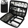 Picture of Travel Cable Organizer Pouch Electronic Accessories,Travel Essentials,Cord Organizer Storage Bag For Cord, Charger, Phone, Earphone,SD Card,Black