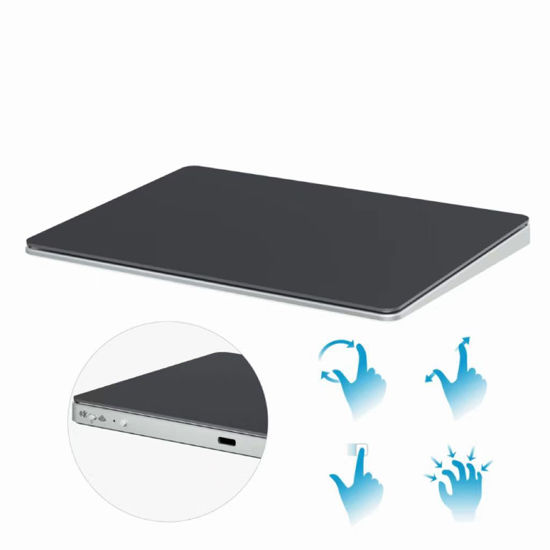 Picture of Wireless Trackpad for Windows Macbooks Rechargeable multi surface touch pad (Black)